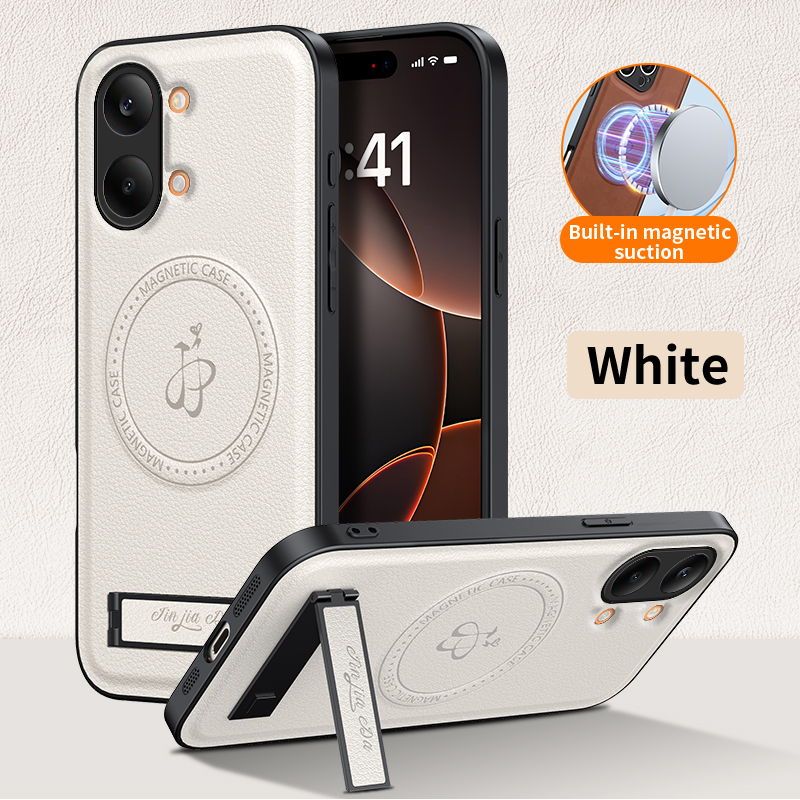 Taco Stand Holder - Luxury Leather Stand Phone Case For
