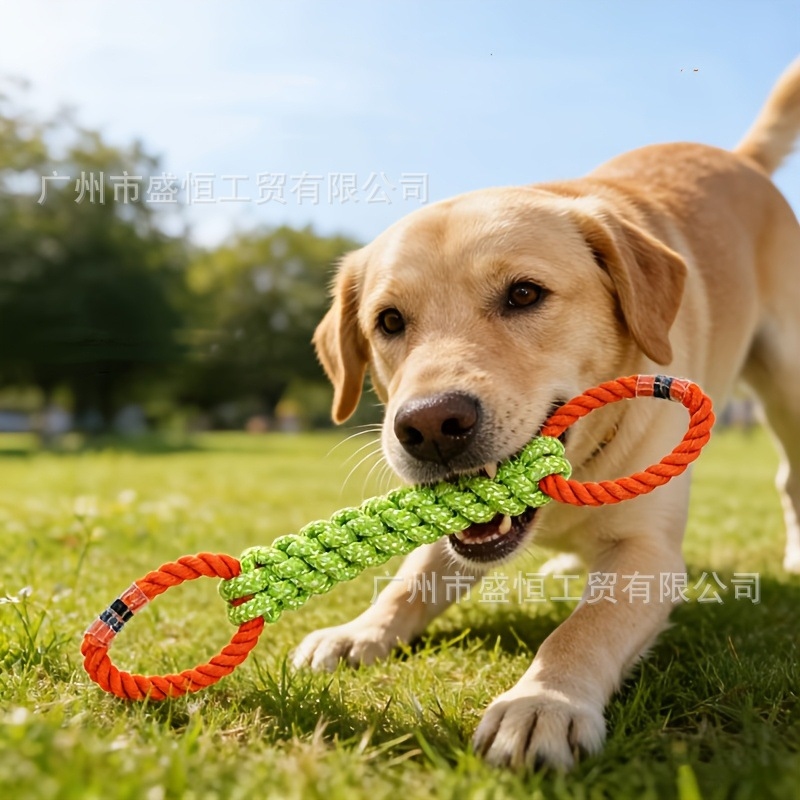 Corn Dog Stick - Pet toy cotton rope double-ring corn