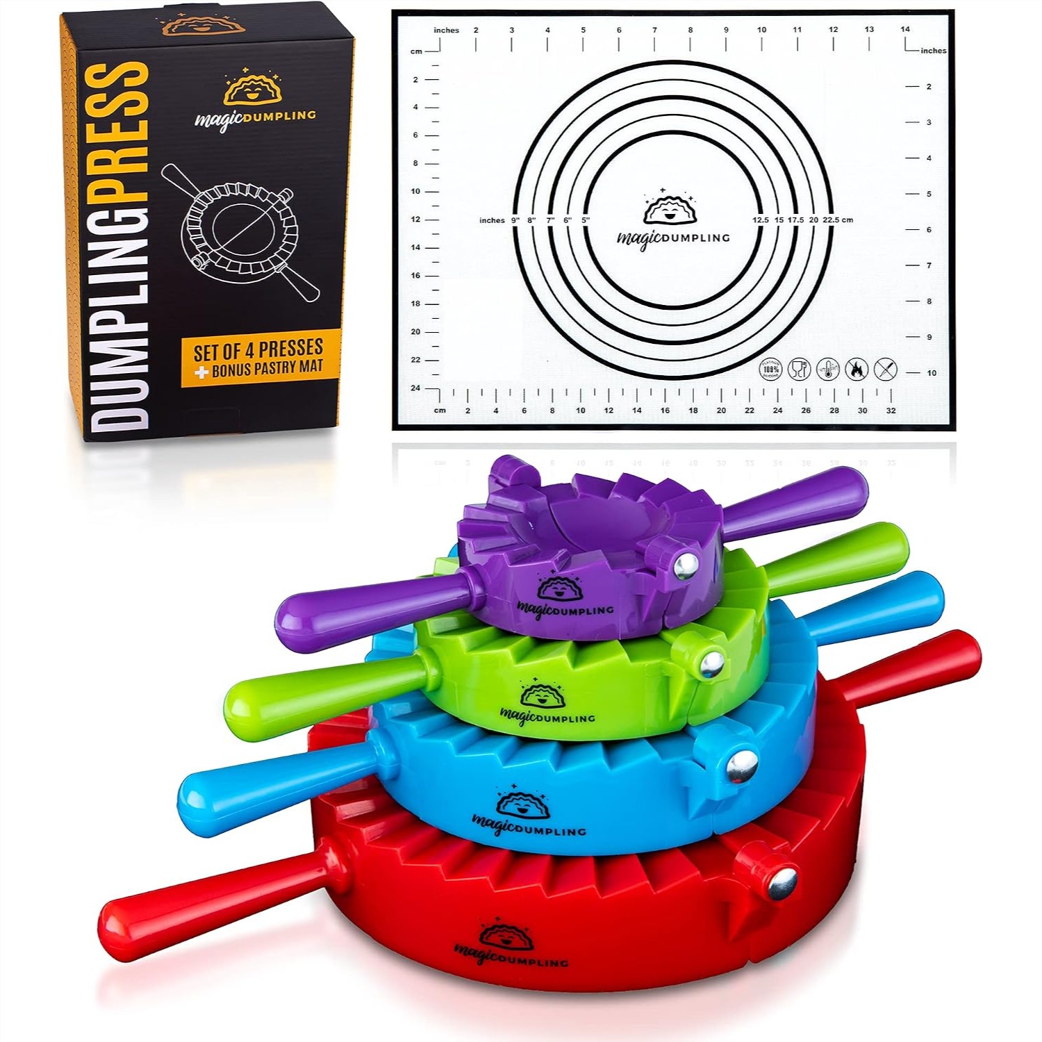 Momo Mold Press - Dumpling Maker Kit, Set of 4