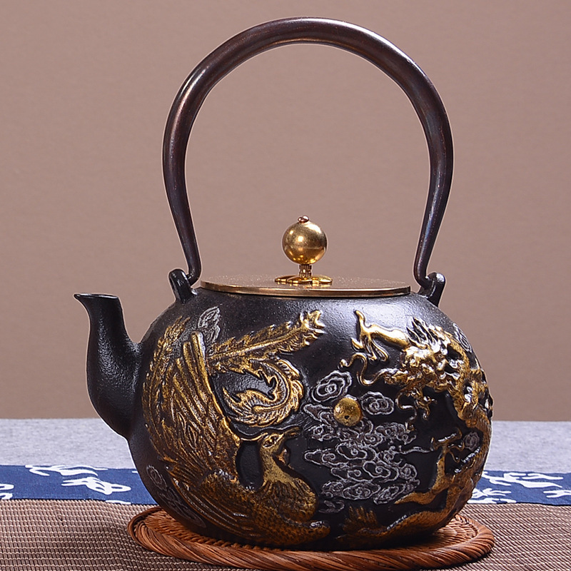 Cast Iron Corn - 1.4 Japanese Tea Pot Exquisite Plum
