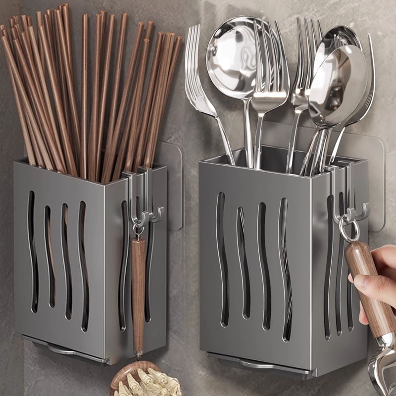 Dim Sum Basket - Cutlery Holder Kitchen Tableware Drainer Spoon