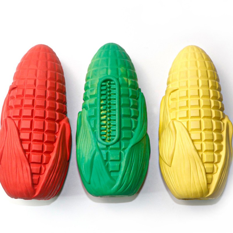 Corn Dog Stick - Popular pet toy: rubber simulated corn,