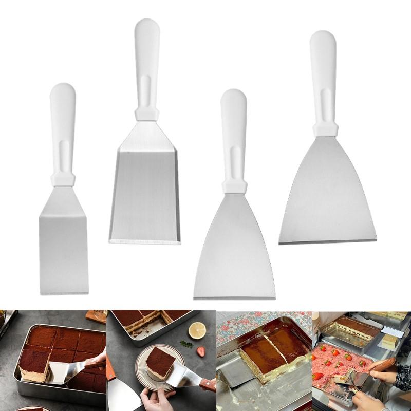 Okonomiyaki Spatula - Stainless Steel Cake Spatula With Plastic