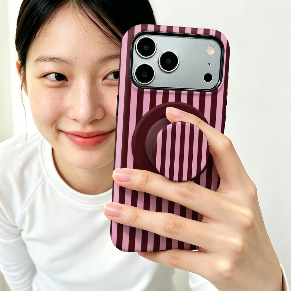 Taco Stand Holder - Striped Magnetic Case For iPhone 17
