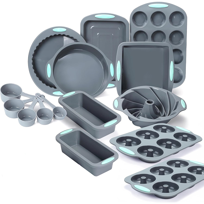 Donut Mold Silicone - Silicone Fluted Cake Pans Non-Stick Kitchen