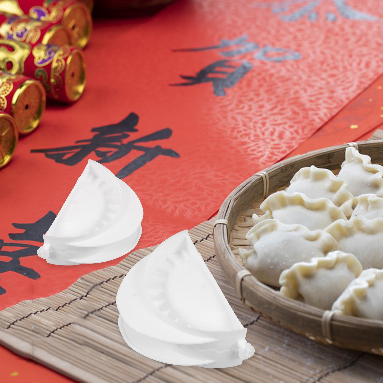 4Pcs Dumpling Maker Set PP Mat - Dumpling Press Set recension och pris