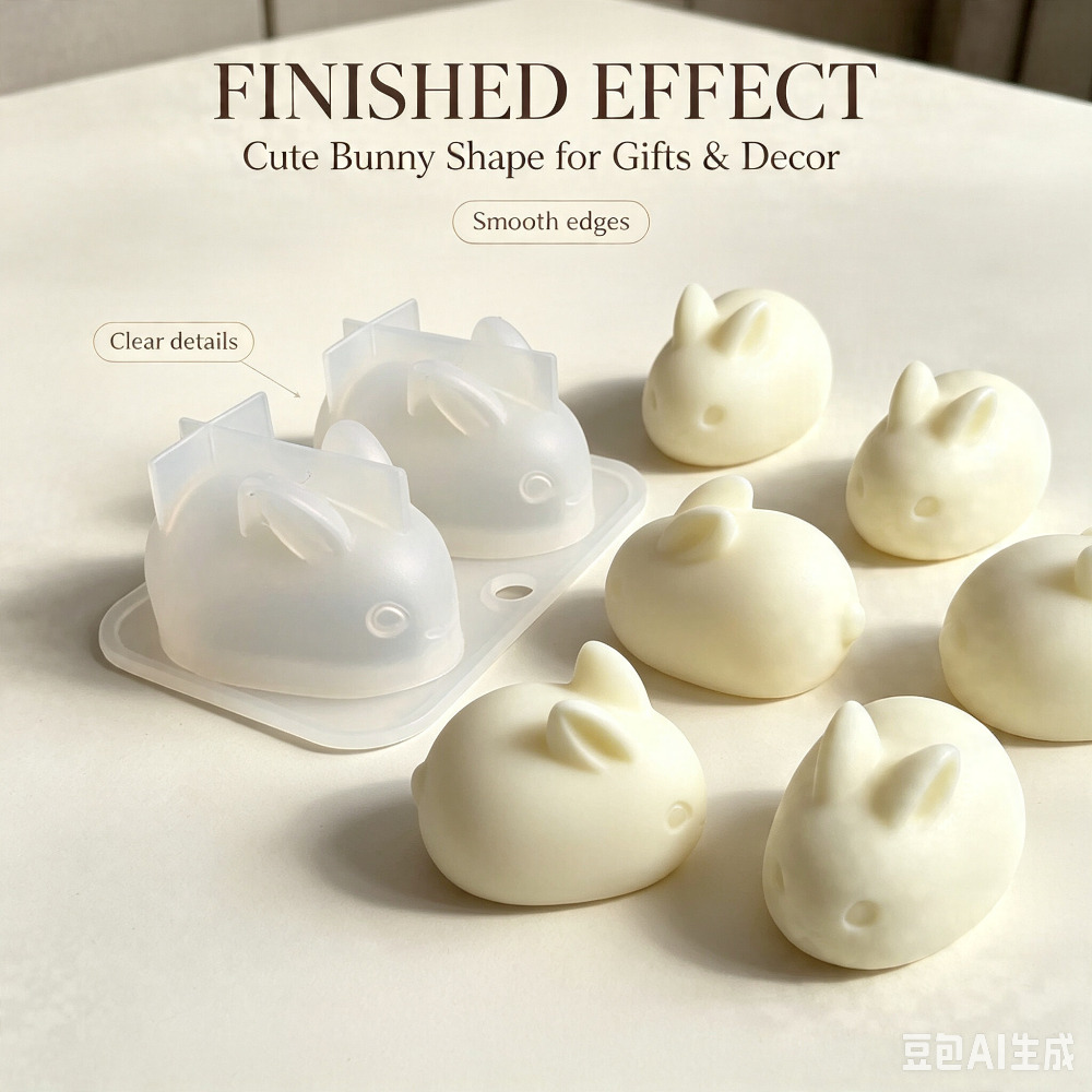 3D Mini Rabbit Silicone Mold F - Bunny Cake Mold recension och pris
