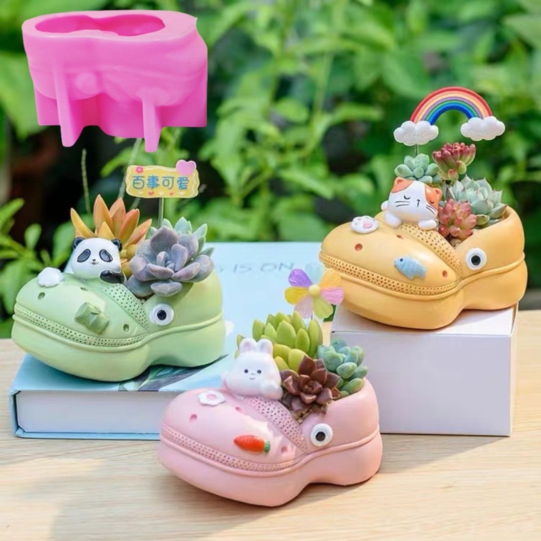 3D Animal Slippers Succulent P - Potsticker Mold recension och pris