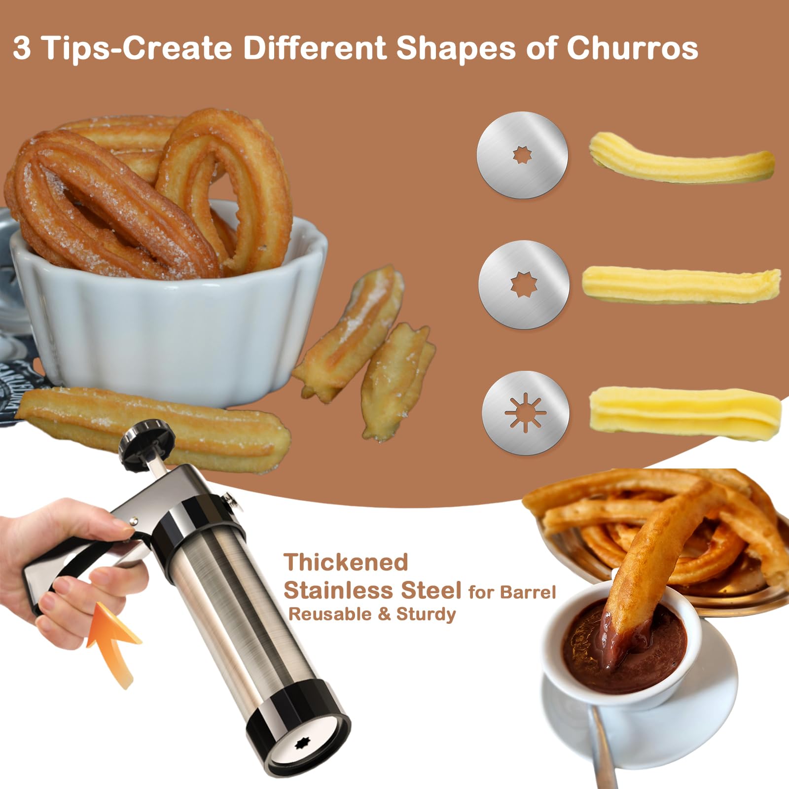 Traditional Churro Maker Machi - Churros Maker Gun recension och pris