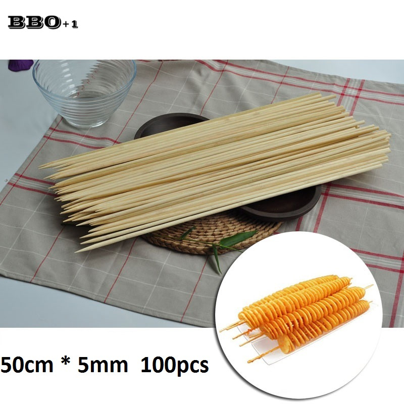 50cm x 5mm Long Disposable BBQ - Corn Dog Stick recension och pris