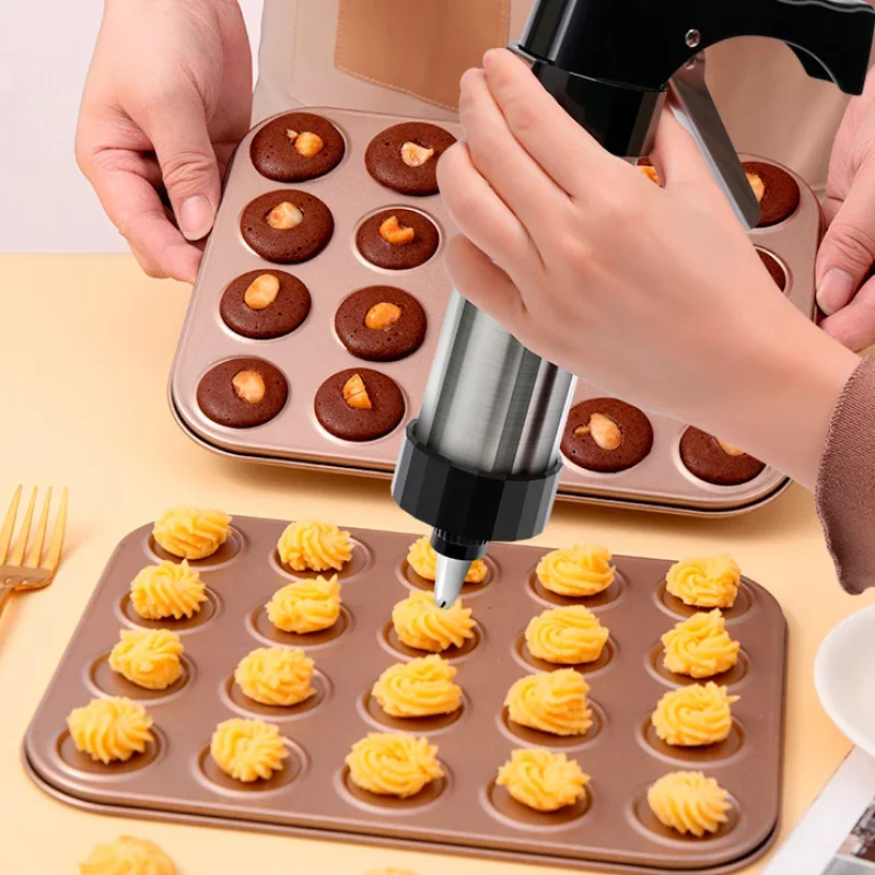 Cookie Press Gun Kit Stainless - Churros Maker Gun recension och pris