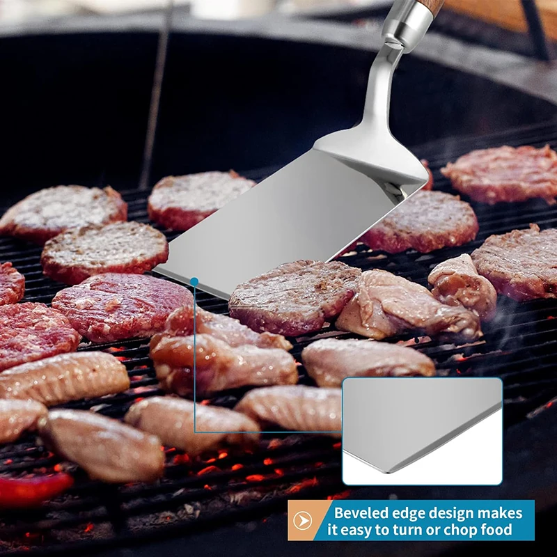 Stainless Steel Spatula with W - Okonomiyaki Spatula recension och pris
