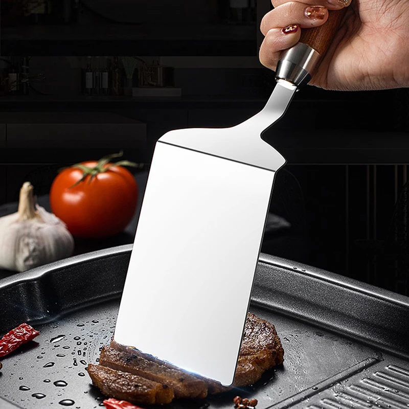 1PC Stainless Steel Steak Spat - Okonomiyaki Spatula recension och pris