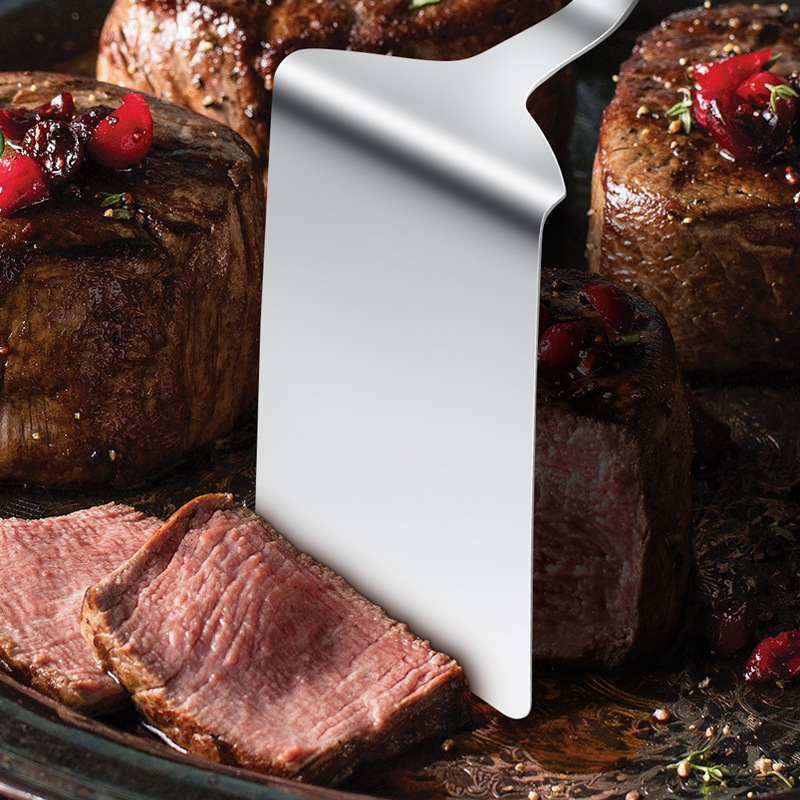 1PC Stainless Steel Steak Spat - Okonomiyaki Spatula recension och pris