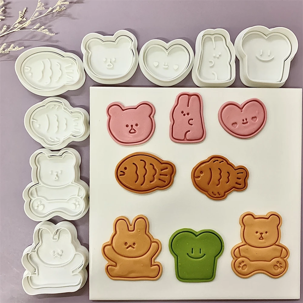 Cute Animal Cookie Embossing S - Bunny Cake Mold recension och pris