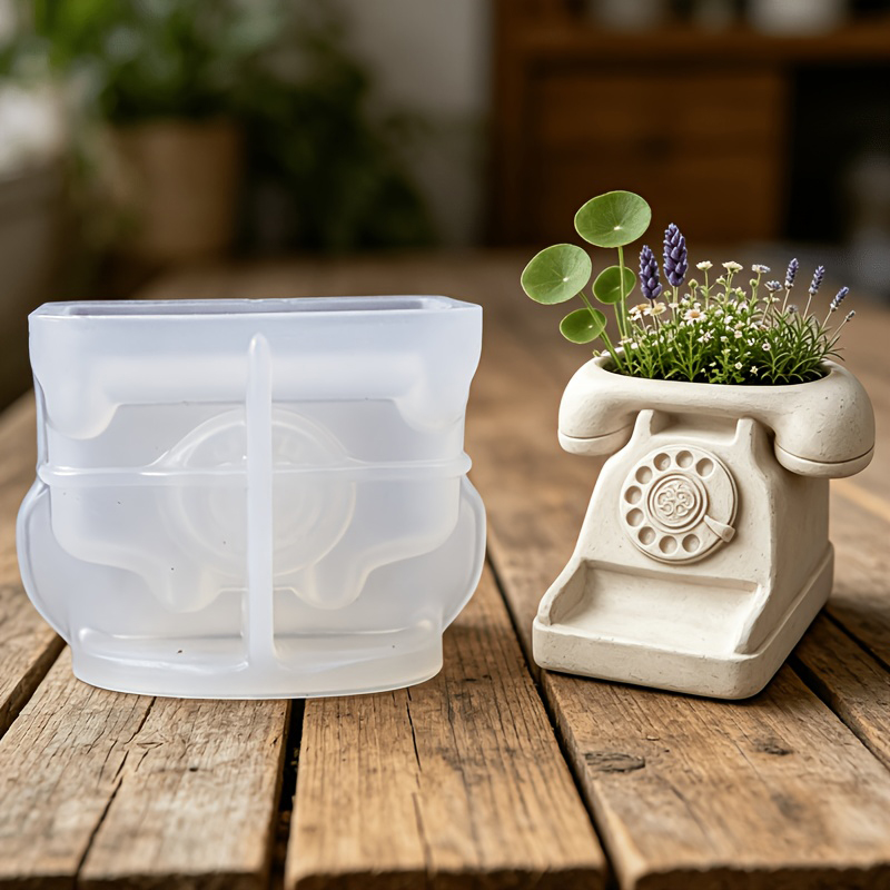 3D Vintage Rotary Telephone Su - Potsticker Mold recension och pris
