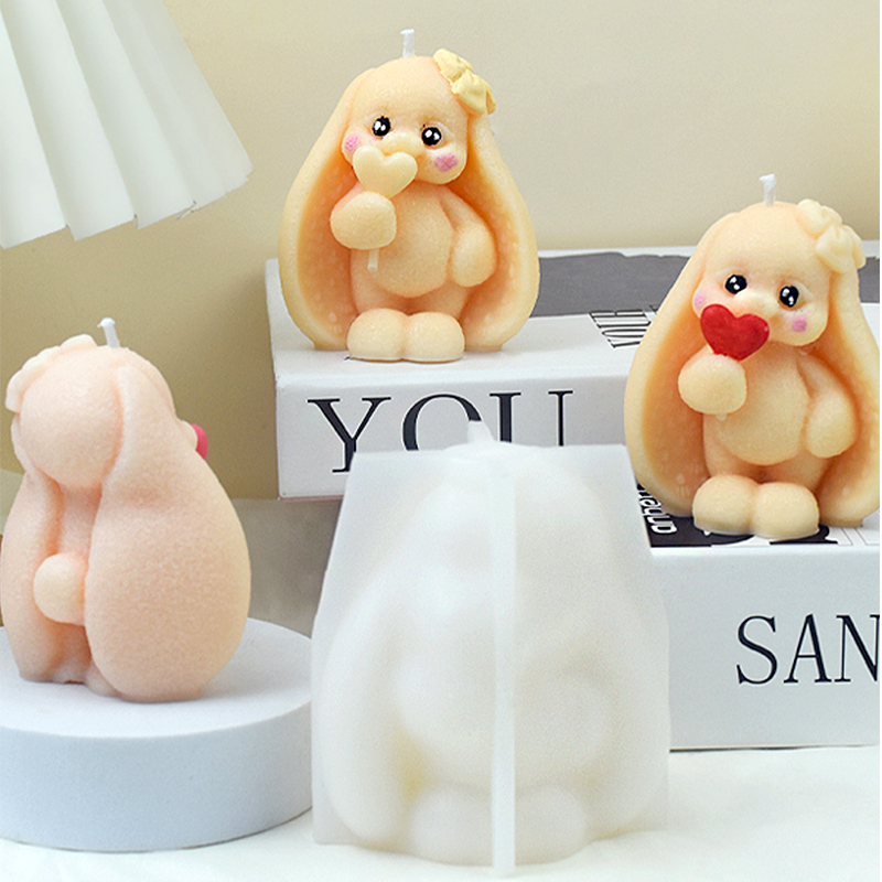 3D Long-eared Rabbit Silicone  - Bunny Cake Mold recension och pris
