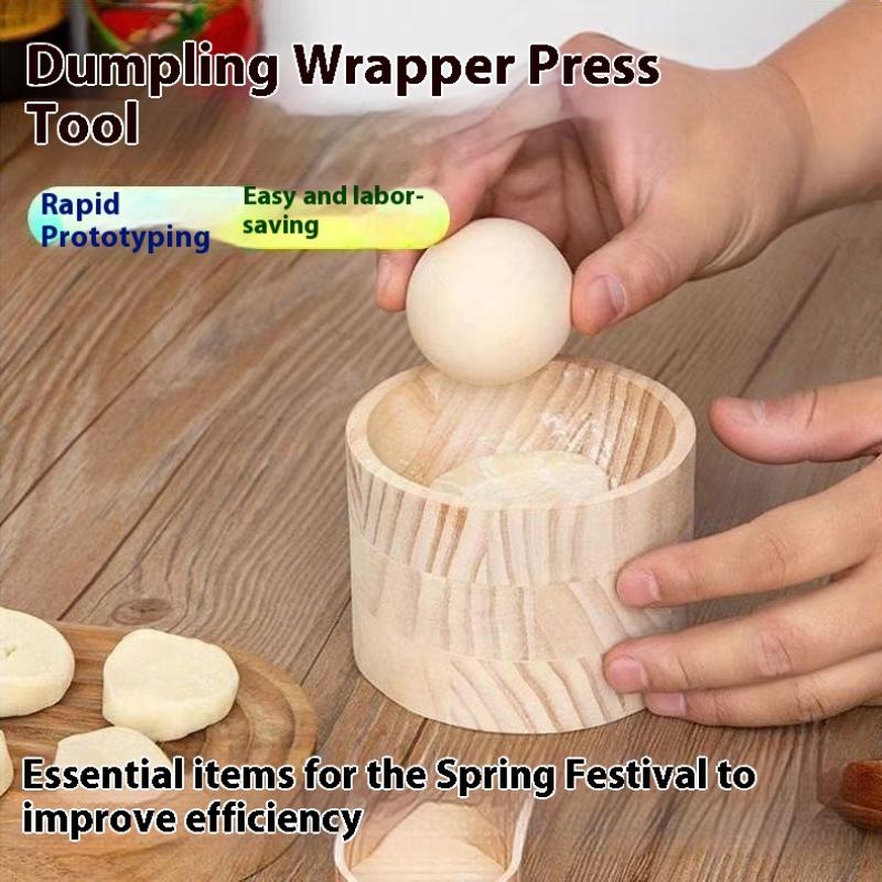 1 Set Wooden Dumpling Maker -  - Dumpling Press Set recension och pris