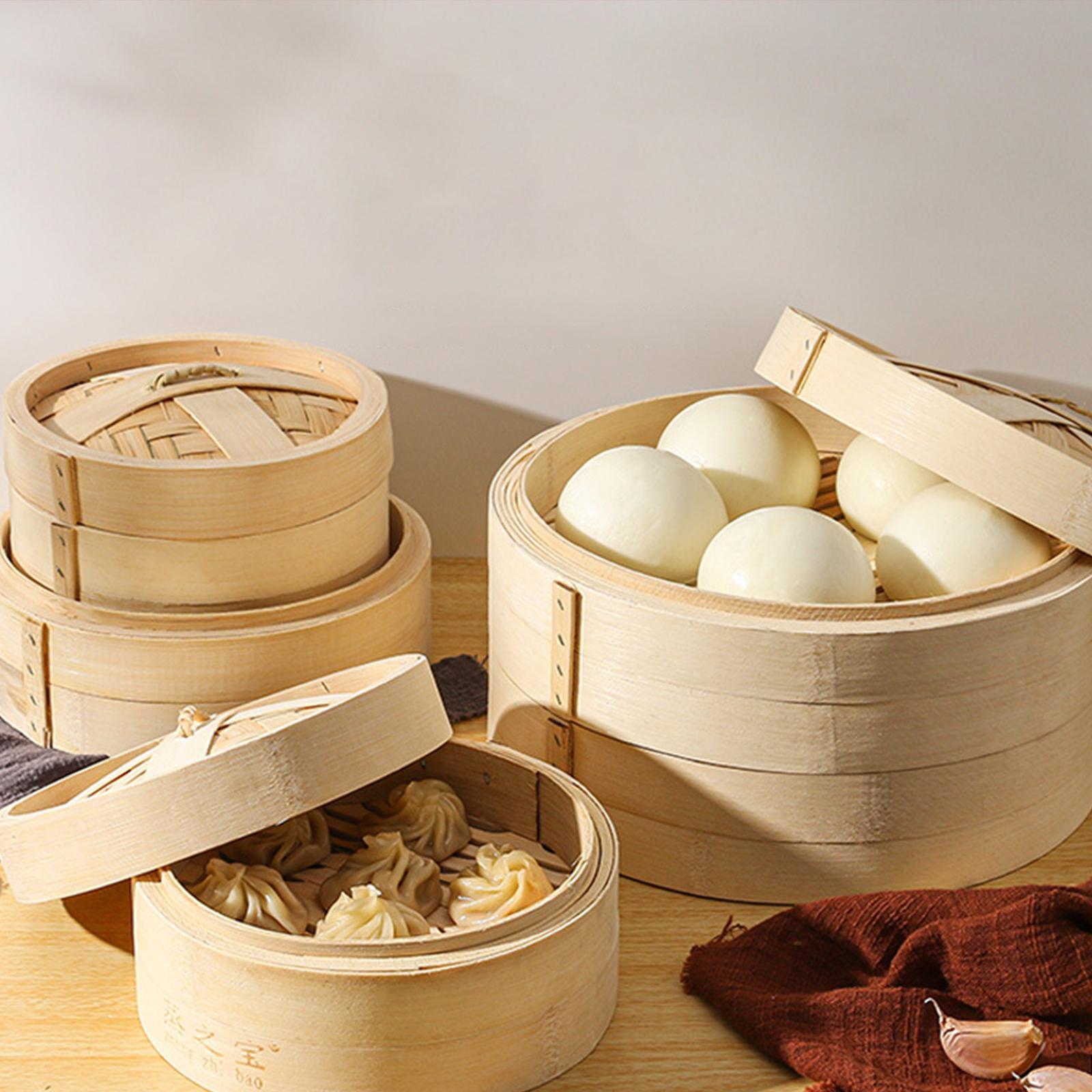 Bamboo Steamer Basket Cooker H - Bao Steamer Bamboo recension och pris