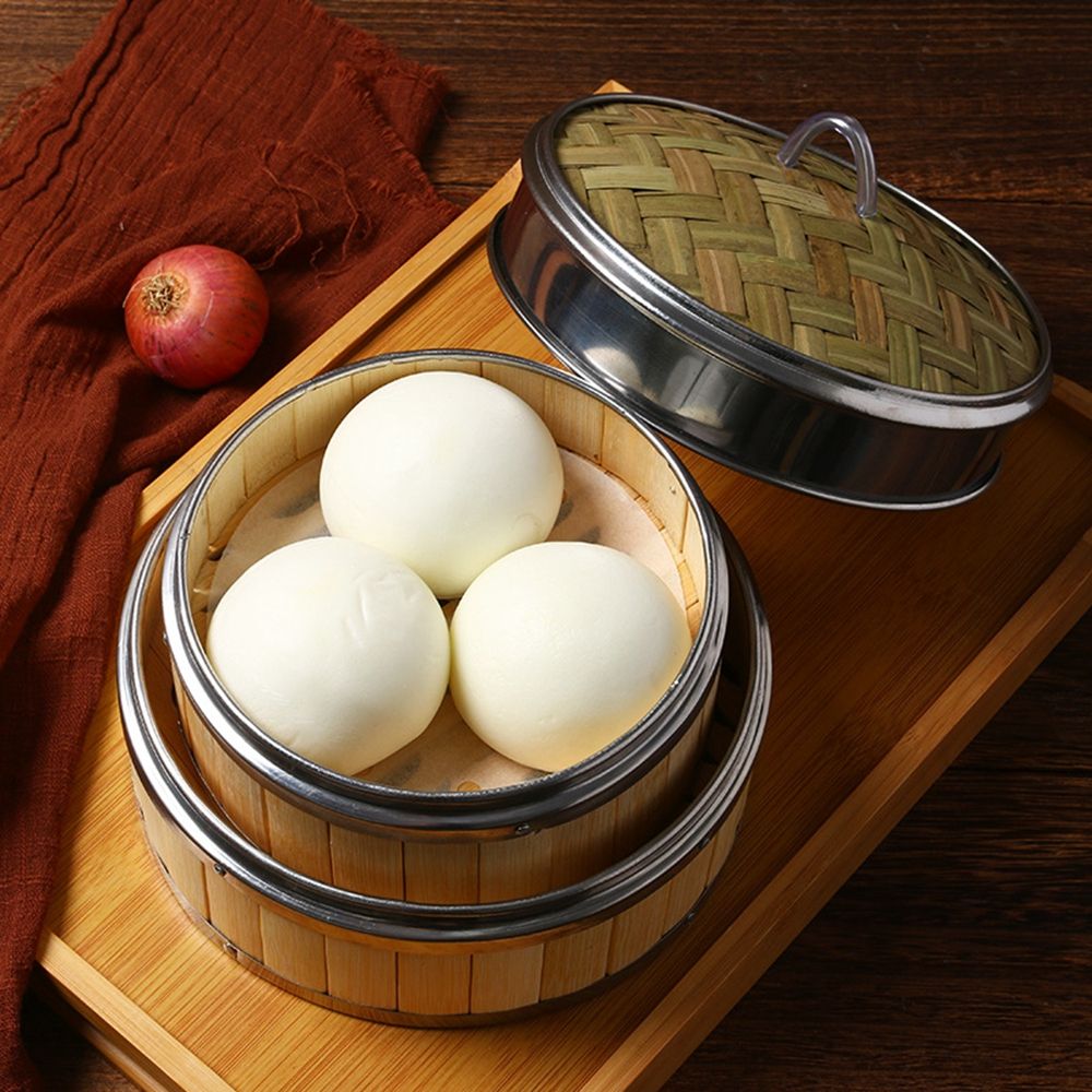 Dim Sum Bao Buns Bamboo Lid St - Bao Steamer Bamboo recension och pris