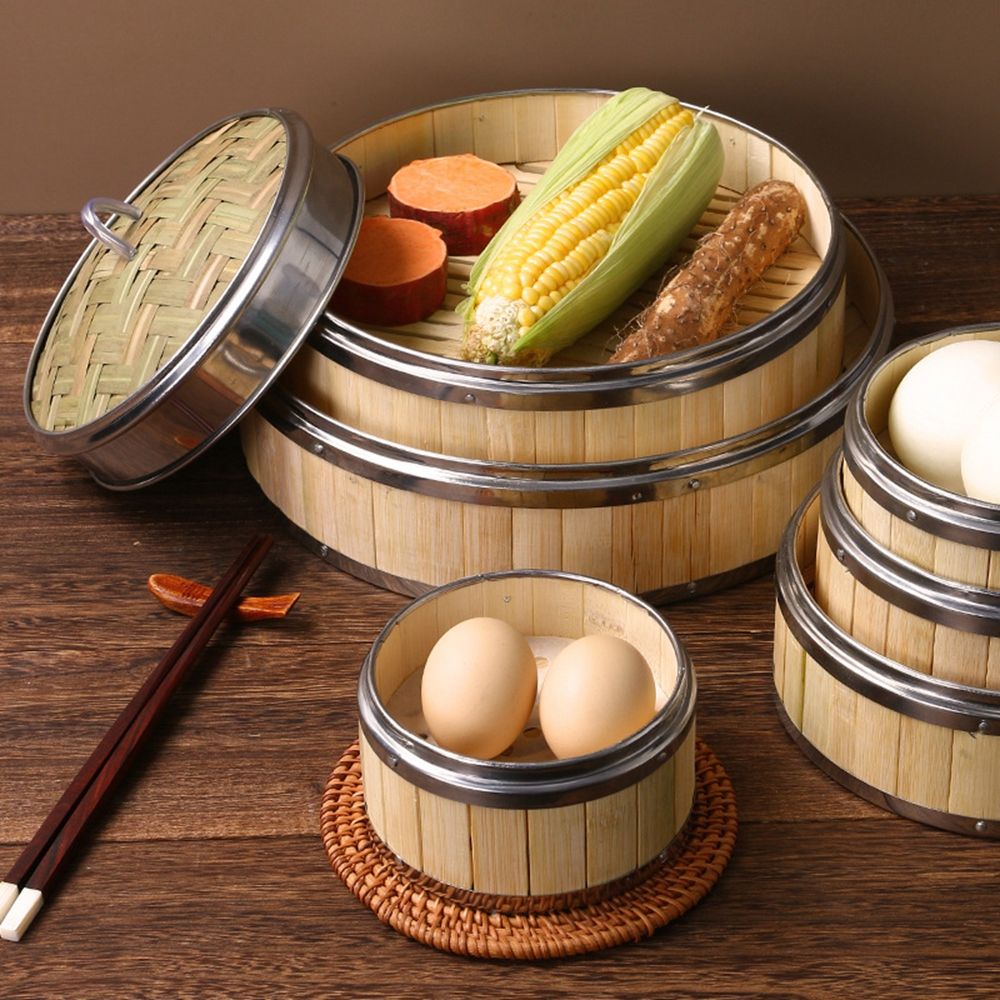 Dim Sum Bao Buns Bamboo Lid St - Bao Steamer Bamboo recension och pris