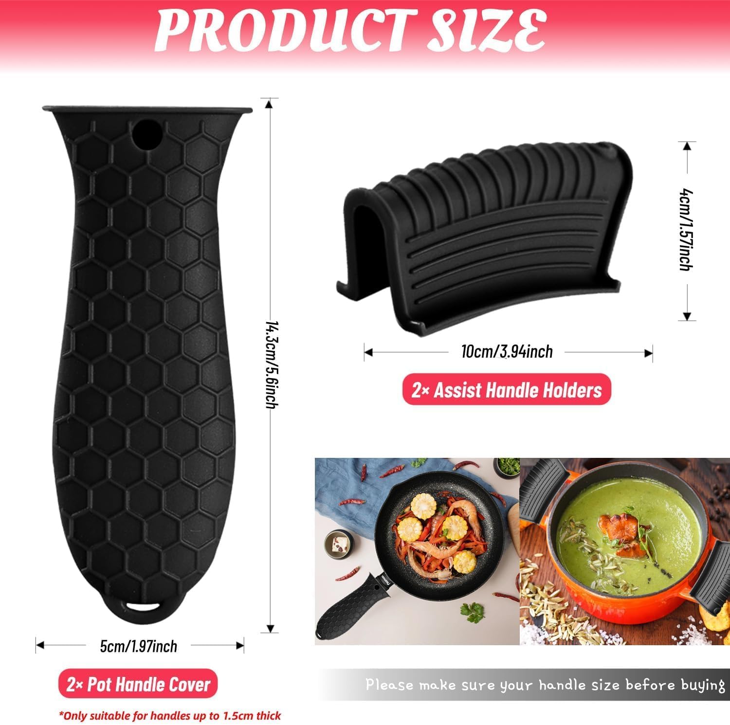 Silicone Heat-Resistant Handle - Cast Iron Corn recension och pris