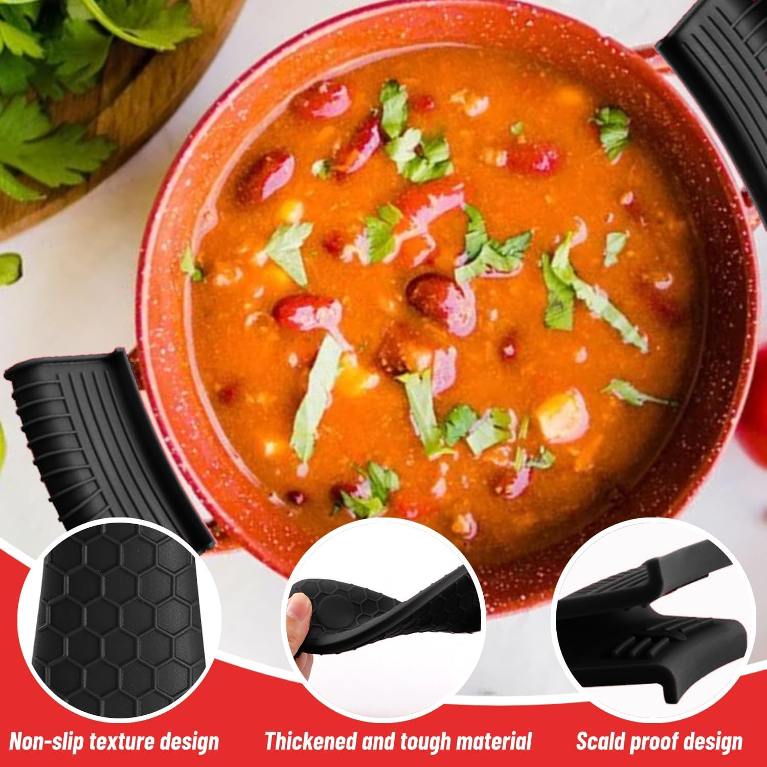 Silicone Heat-Resistant Handle - Cast Iron Corn recension och pris