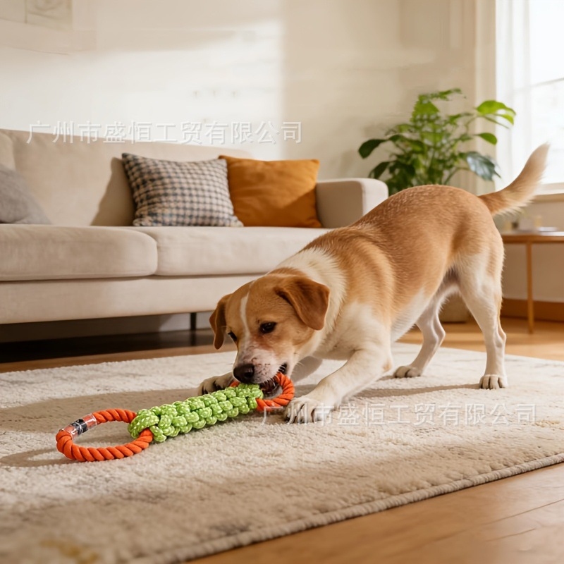 Pet toy cotton rope double-rin - Corn Dog Stick recension och pris