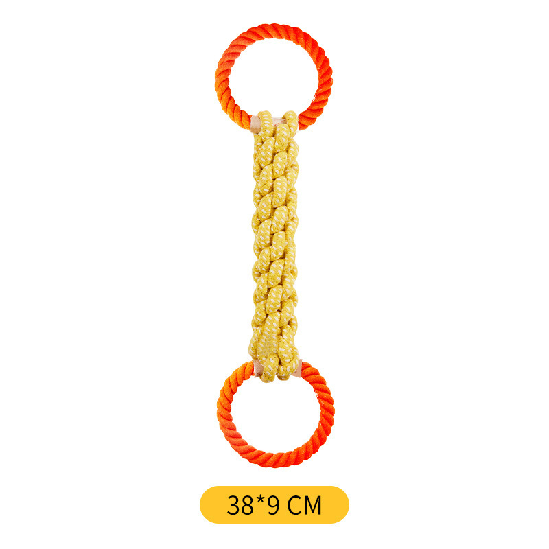 Pet toy cotton rope double-rin - Corn Dog Stick recension och pris