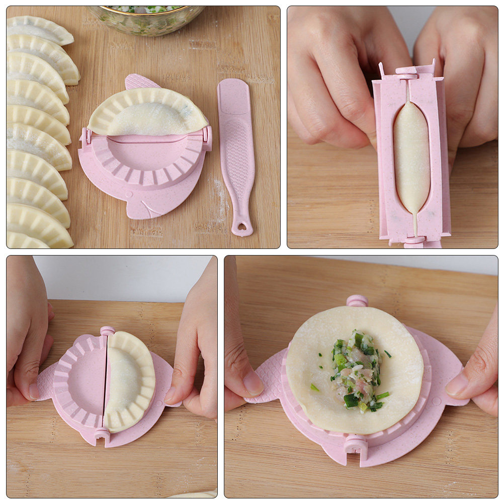 2Pcs Wheat Straw Dumpling Make - Dumpling Press Set recension och pris