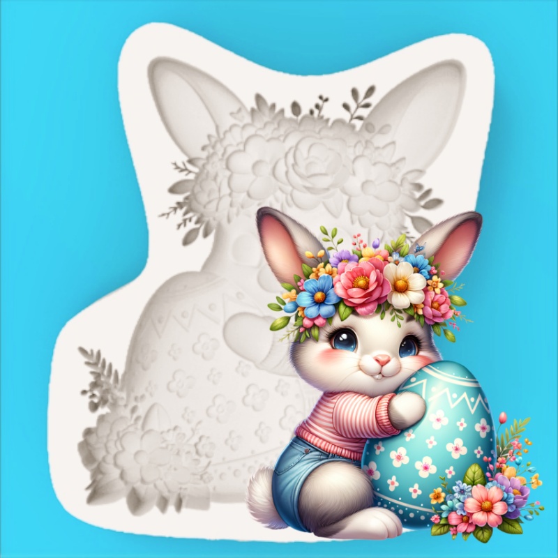 Easter Wreath Bunny Silicone B - Bunny Cake Mold recension och pris