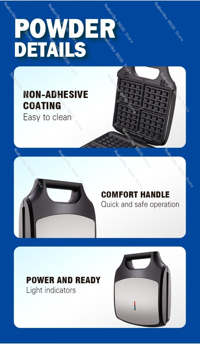 Household Small Multipurpose 3 - Waffle Cone Maker recension och pris