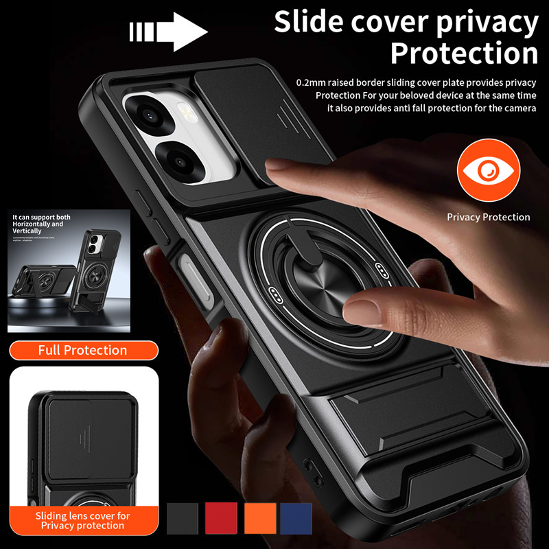 Armor Phone Case For Oppo A6x  - Taco Stand Holder recension och pris