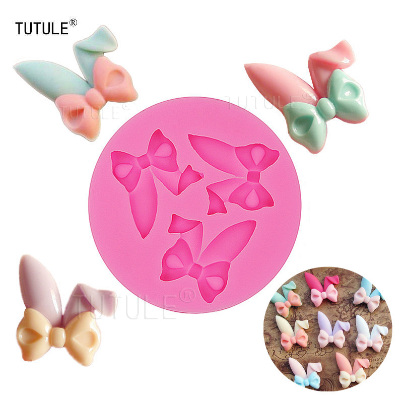 Mini Rabbit Ears Bow Jewelry H - Bunny Cake Mold recension och pris