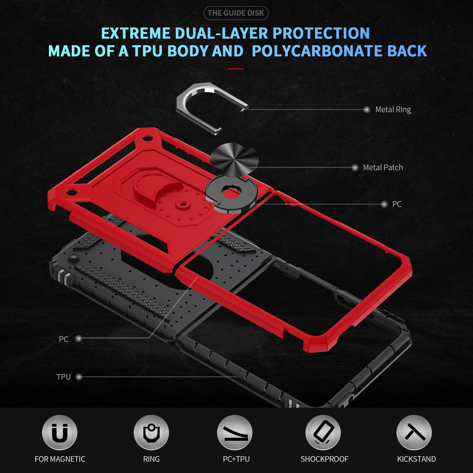 Military-grade Shockproof Phon - Taco Stand Holder recension och pris