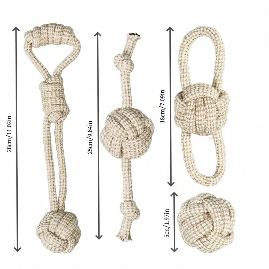 Natural Rope Dog Chew Toy - Su - Corn Dog Stick recension och pris