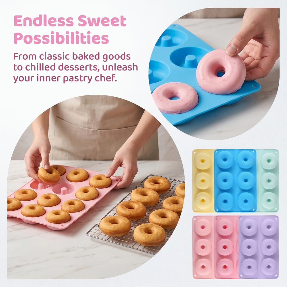 1PC Silicone Donut Mold Baking - Donut Mold Silicone recension och pris