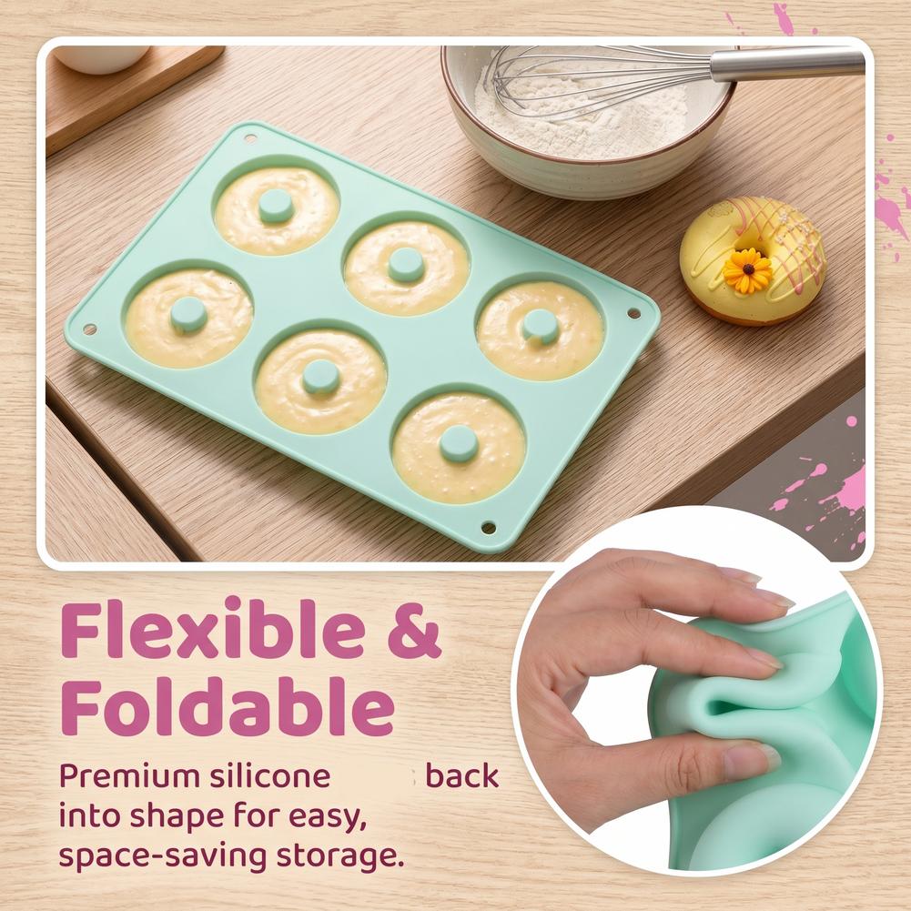 1PC Silicone Donut Mold Baking - Donut Mold Silicone recension och pris