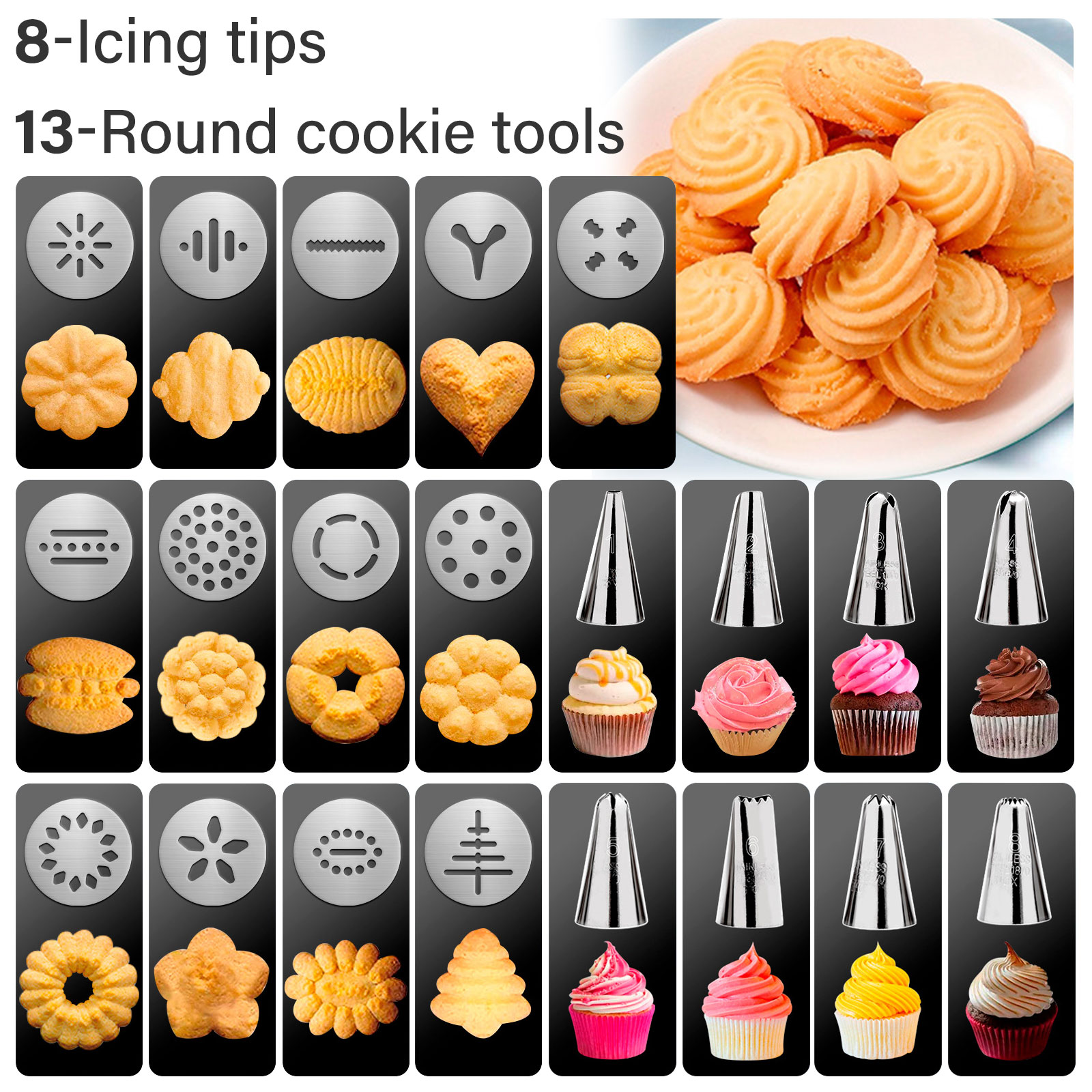 GMOX Cookie Press Gun and Tips - Churros Maker Gun recension och pris