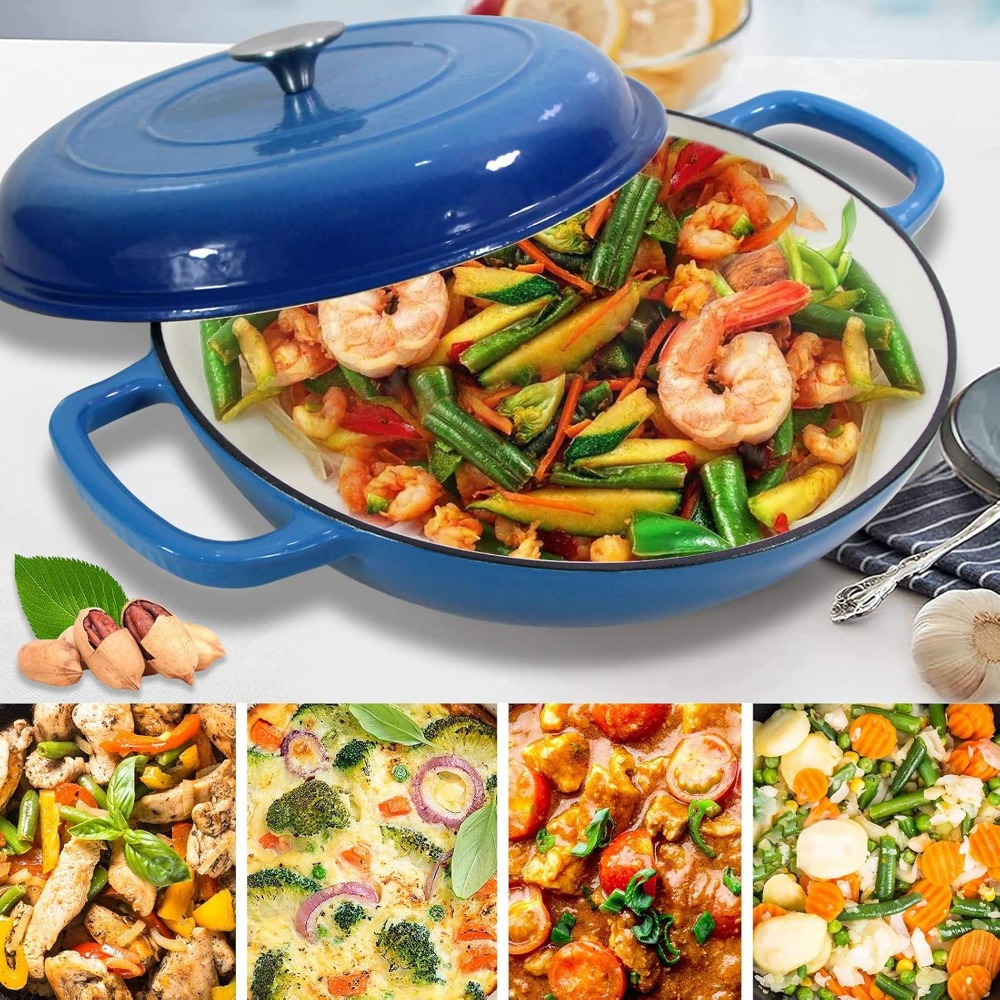 4.5L Dutch Oven Soup Pot Cast  - Cast Iron Corn recension och pris