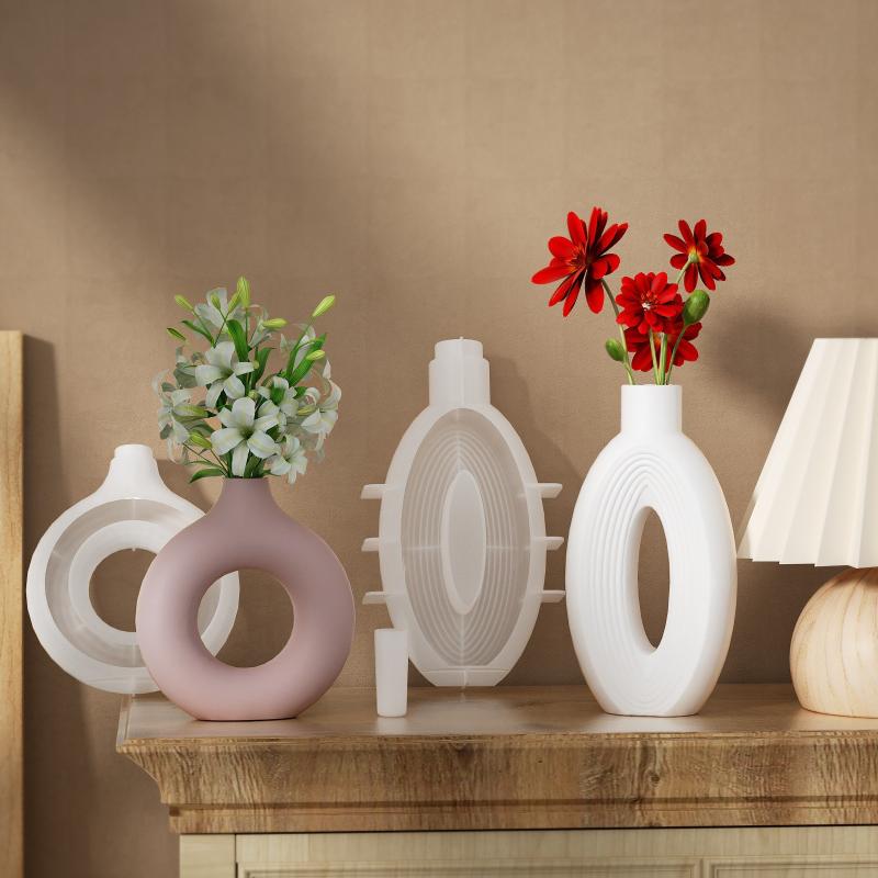 New Nordic Donut Shape Vase Si - Donut Mold Silicone recension och pris