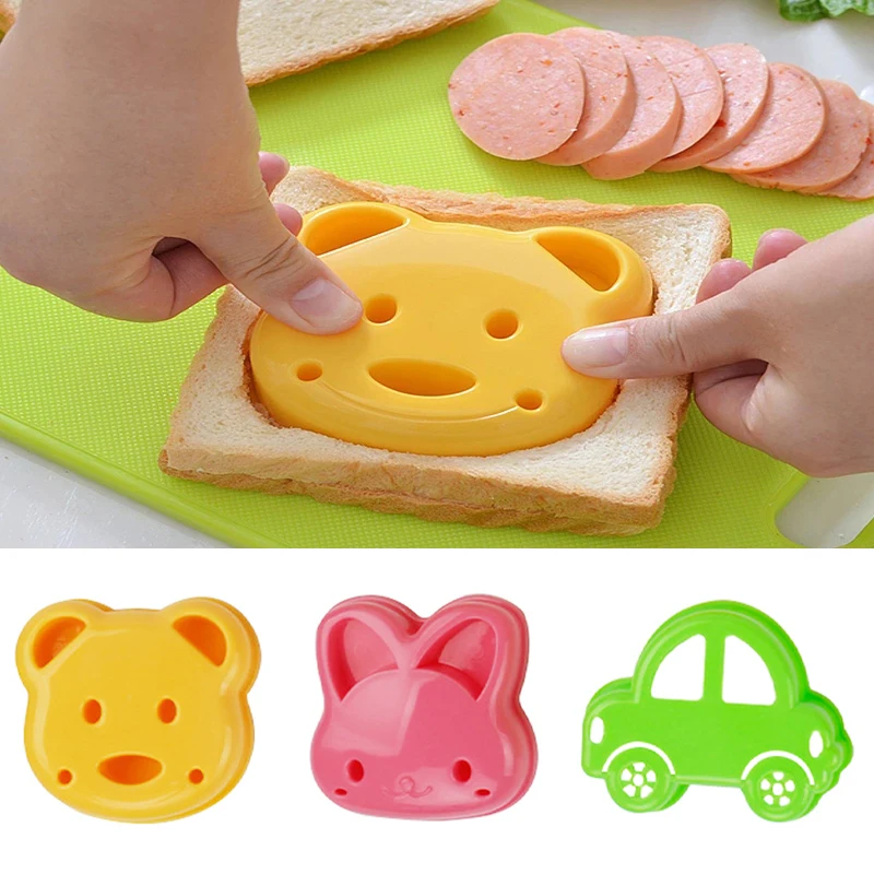 2pcs Sandwich Mould Bear Cat R - Bunny Cake Mold recension och pris