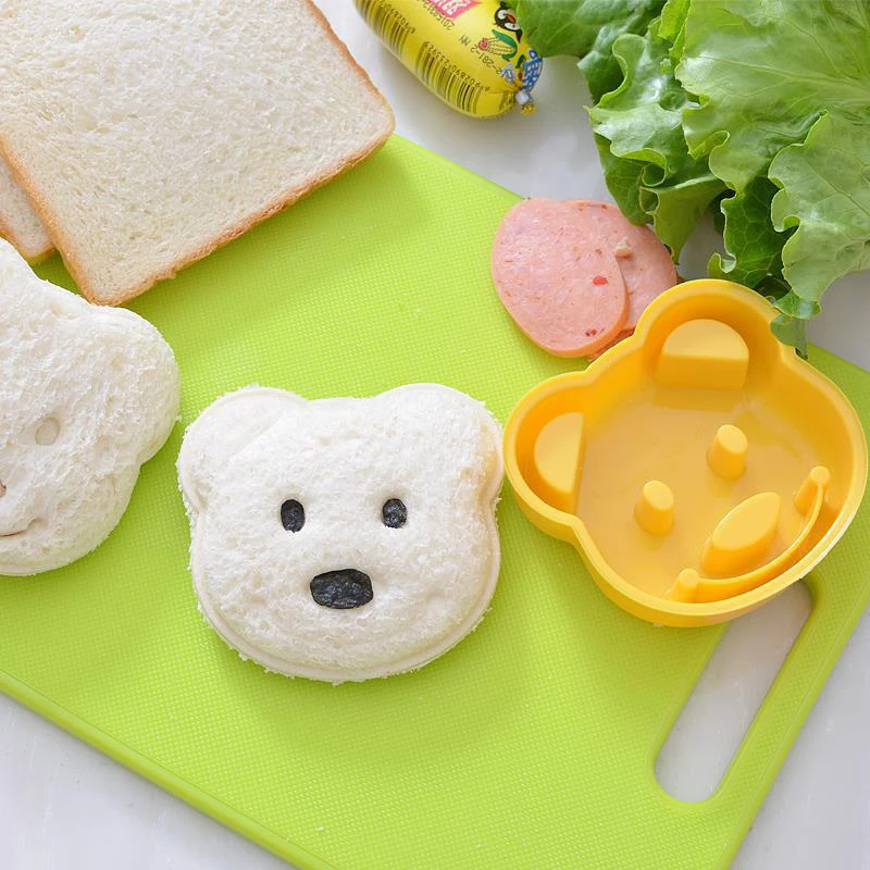 2pcs Sandwich Mould Bear Cat R - Bunny Cake Mold recension och pris