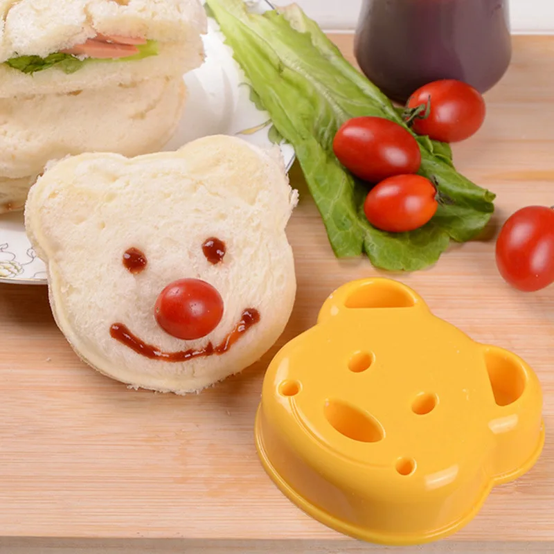 2pcs Sandwich Mould Bear Cat R - Bunny Cake Mold recension och pris