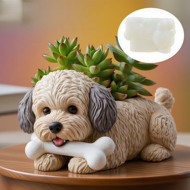 Cute dog bone shape succulent  - Potsticker Mold recension och pris