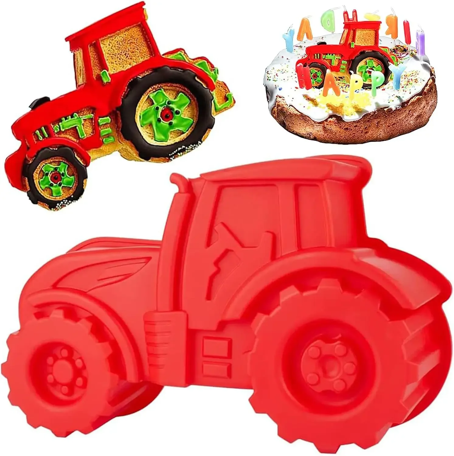 3D Tractor Silicone Baking Mou - Bunny Cake Mold recension och pris