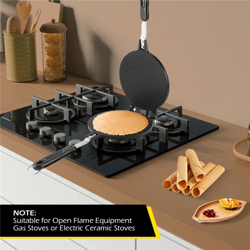 22cm Non-Stick Egg Roll Waffle - Egg Waffle Pan recension och pris