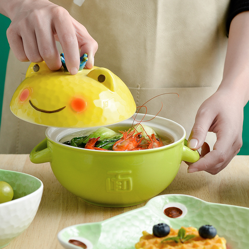 Japanese Kids Cartoon Ceramic  - Dim Sum Basket recension och pris