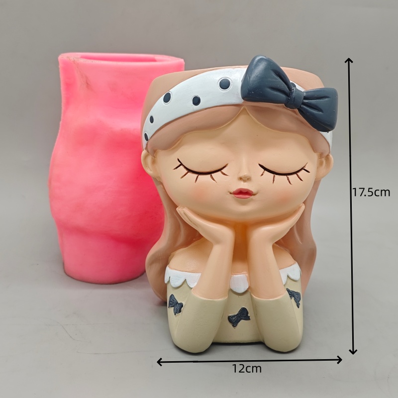 Silicone mold cute bow girl fl - Potsticker Mold recension och pris