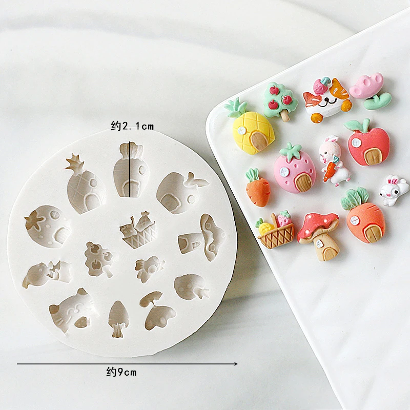 Cute Bunny Bear Carrot House S - Bunny Cake Mold recension och pris